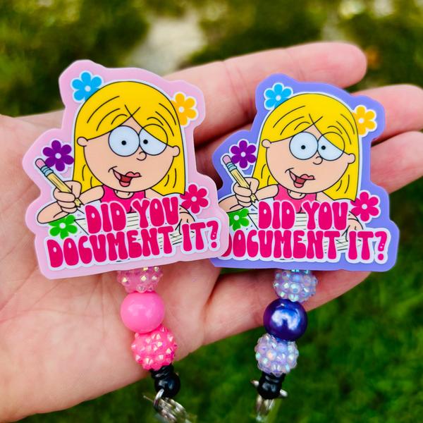 Lizzie McGuire did you document it badge reel