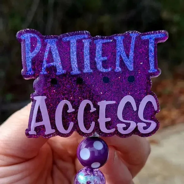Patient Access Work Id Badge Reel Holder Clip