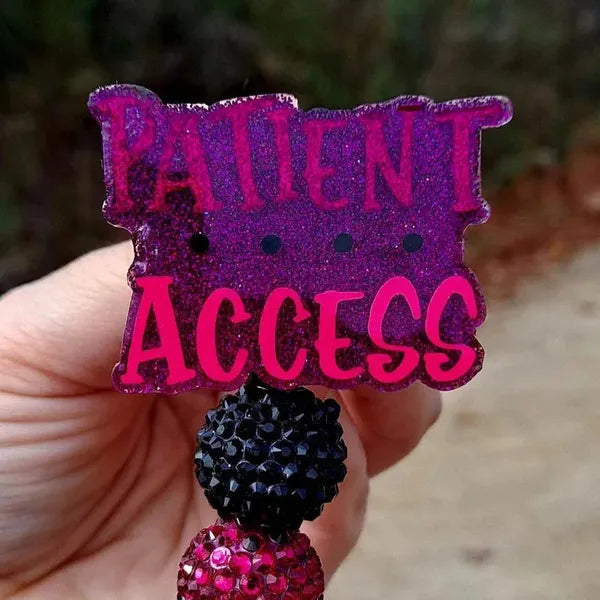 Patient Access Work Id Badge Reel Holder Clip