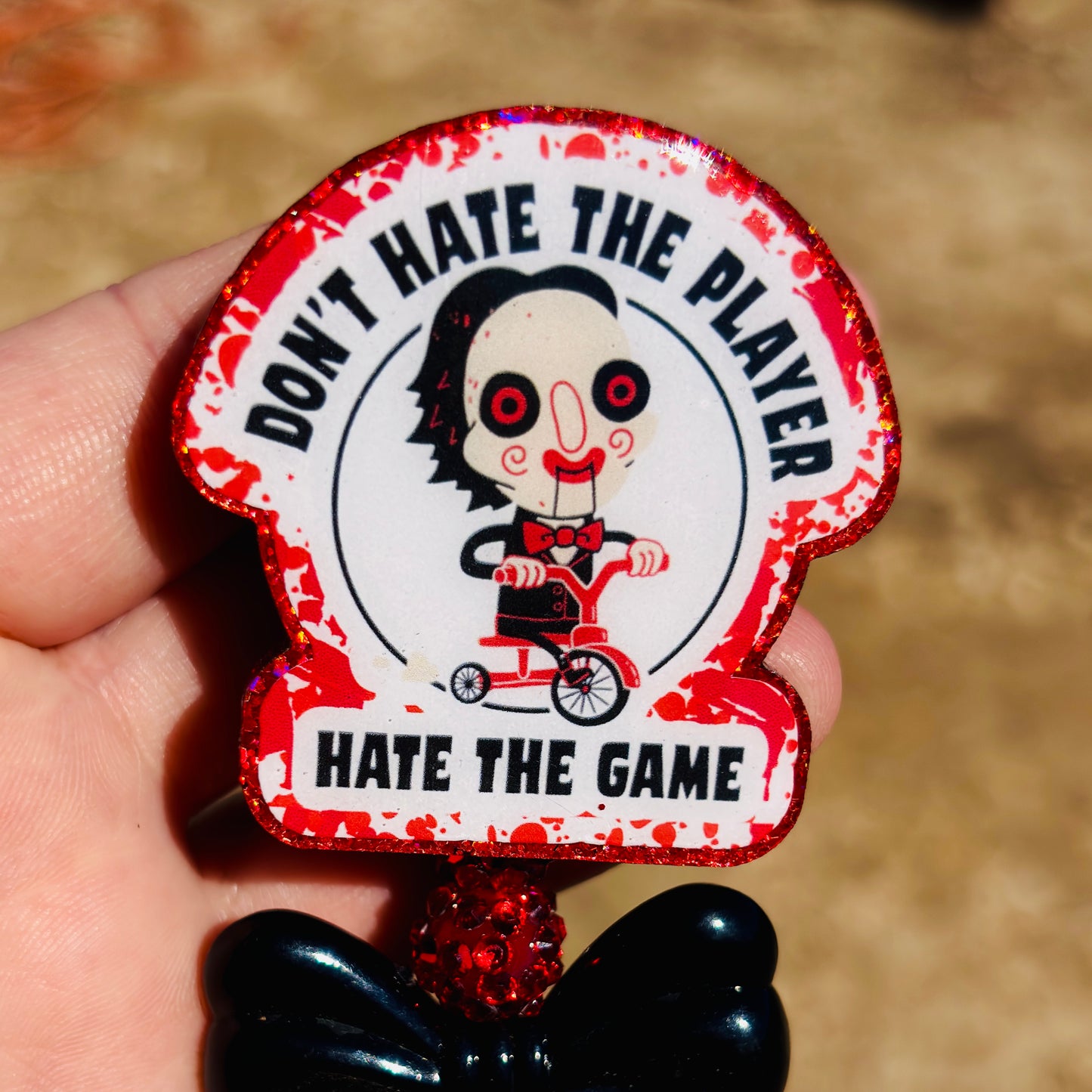 Jigsaw Halloween Don't Hate the Game Badge Reel