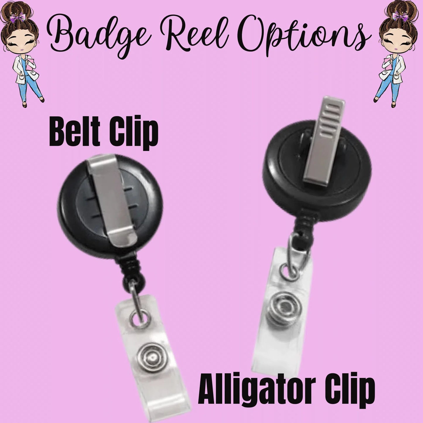 The Badge Boutique Co: Funny Skeleton Retractable Badge Reel for Nurses, CNA, X-ray Techs, Pharmacy Tech