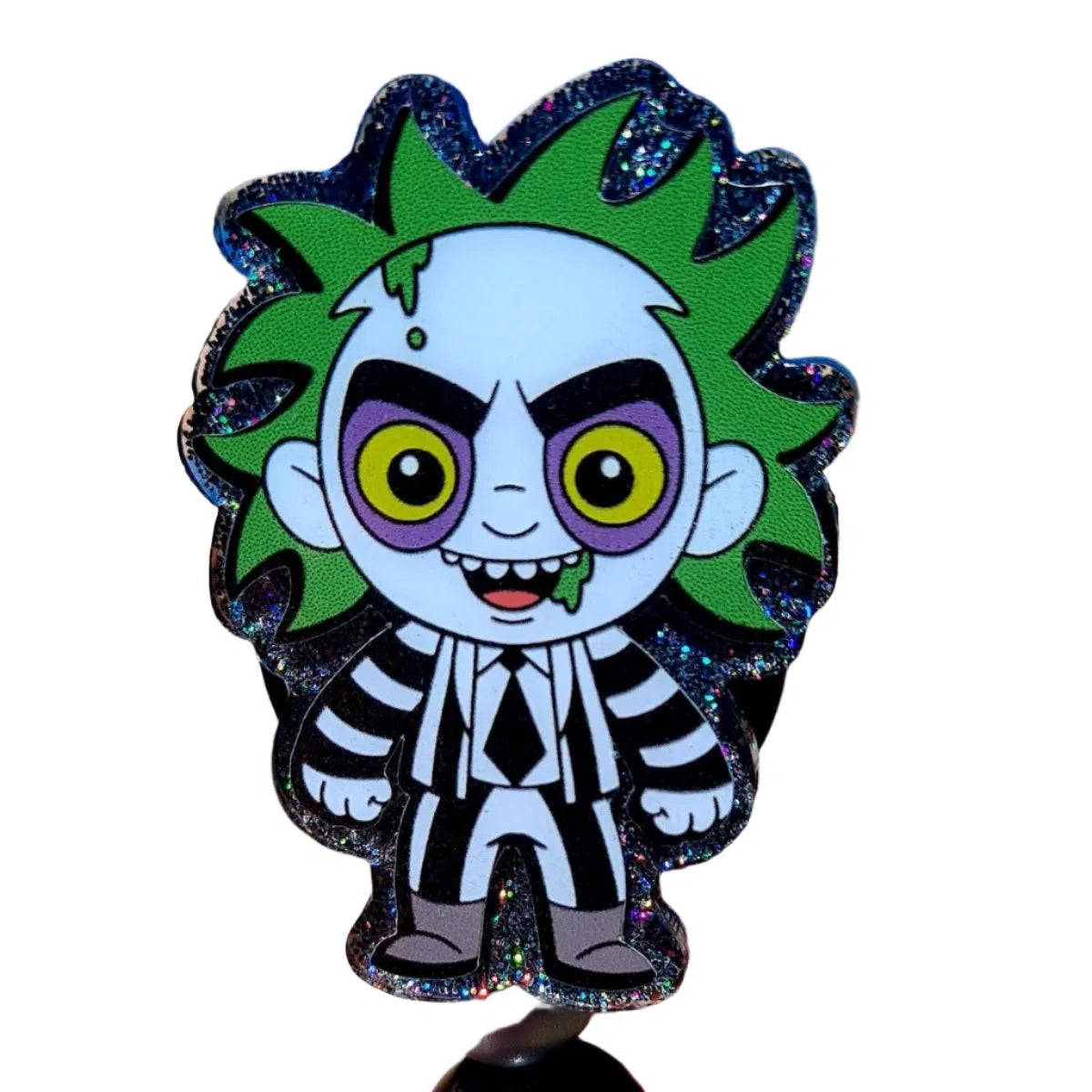 Beetlejuice Halloween Work Id Badge Reel