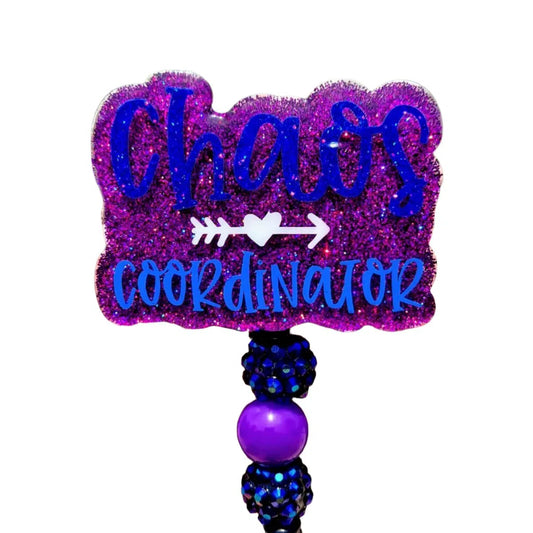 Chaos Coordinator Work Id Badge Reel Holder Clip