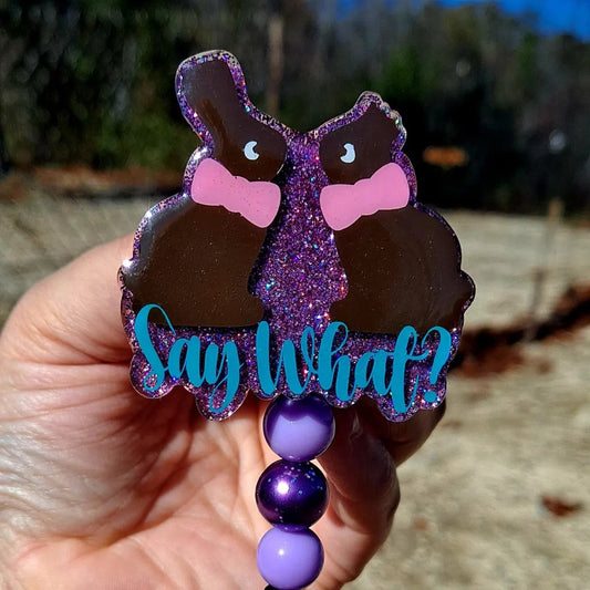 Chocolate Bunnies Badge Reel