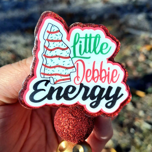 Christmas Tree Cake Little Debbie Energy Badge Reel