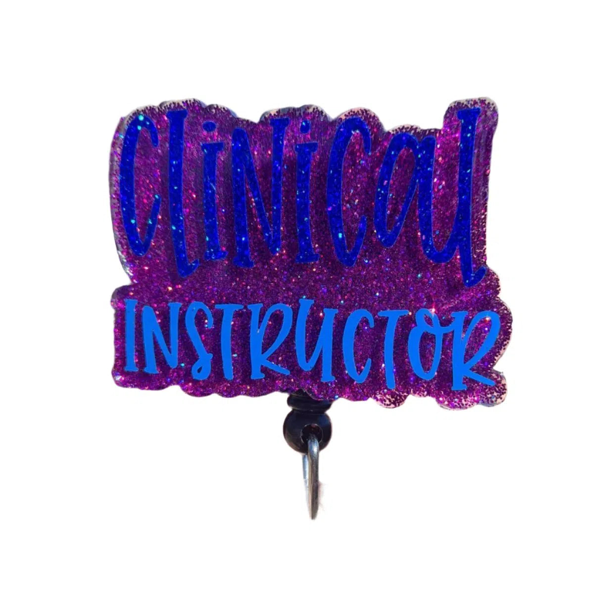 Clinical Instructor Work Id Badge Reel Holder Clip.