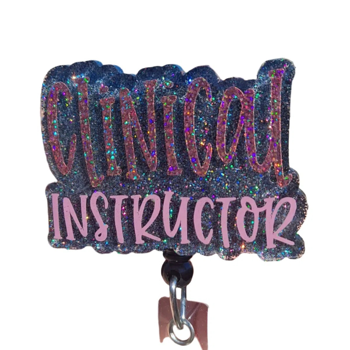 Clinical Instructor Work Id Badge Reel Holder Clip.