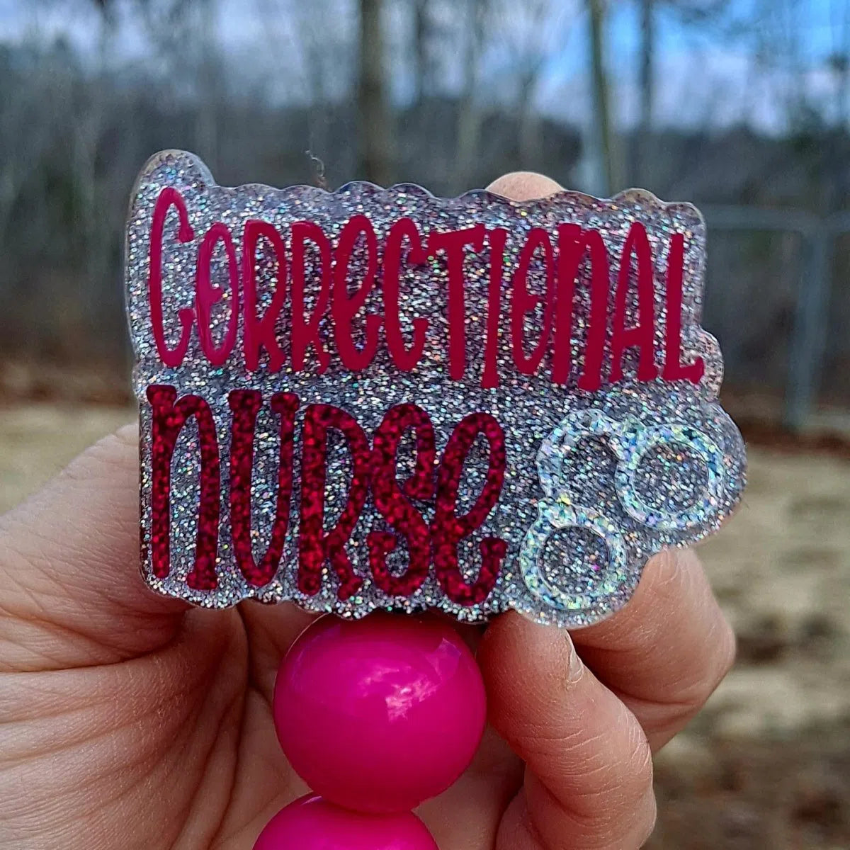 Correctional Nurse Work Id Badge Reel