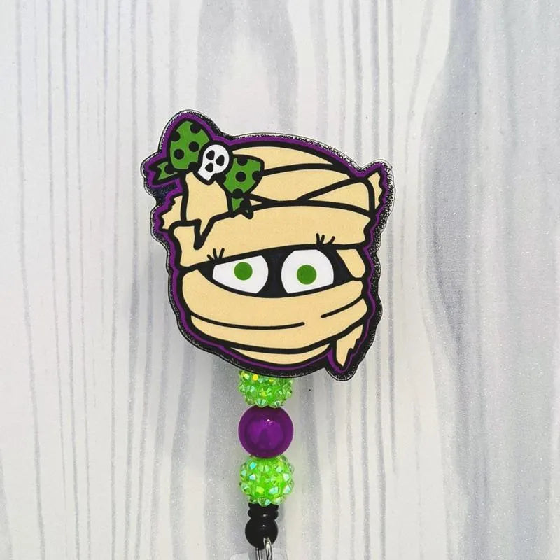 Cute Zombie Girl Mummy Badge Reel