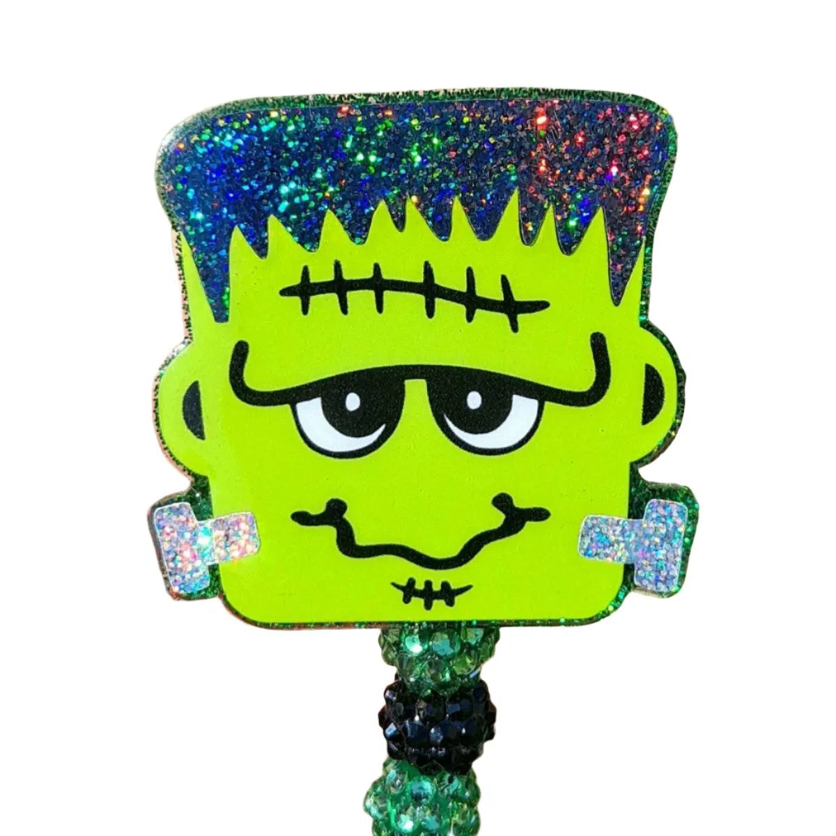 Cute and Spooky Frankenstein Work Id Badge Reel