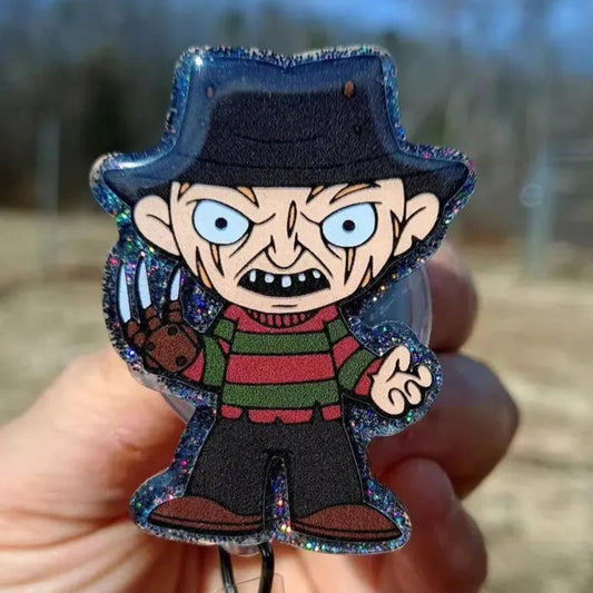 Freddy Krueger Halloween Badge Reel