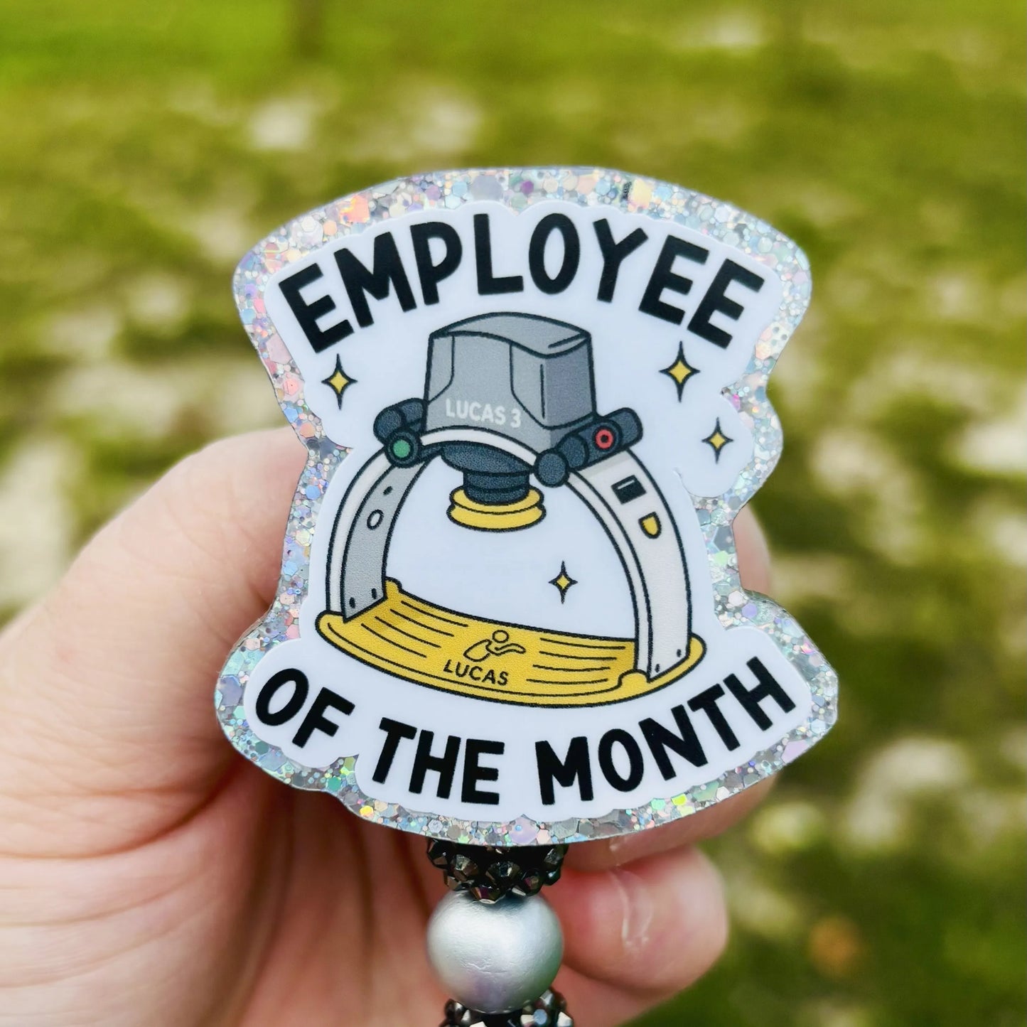 Funny Employee of the Month Lucas 3 Badge Reel