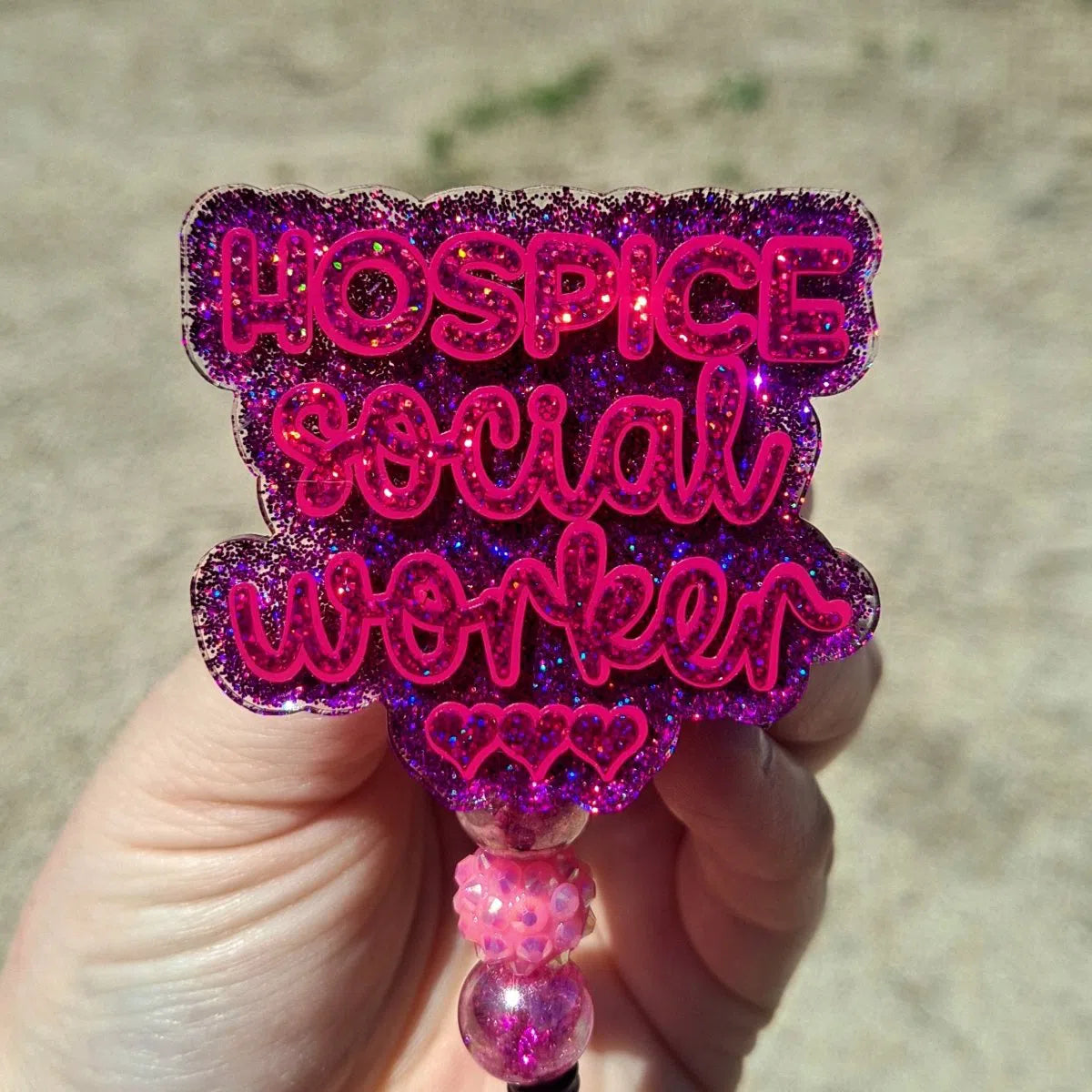 Hospice Social Worker Badge Reel