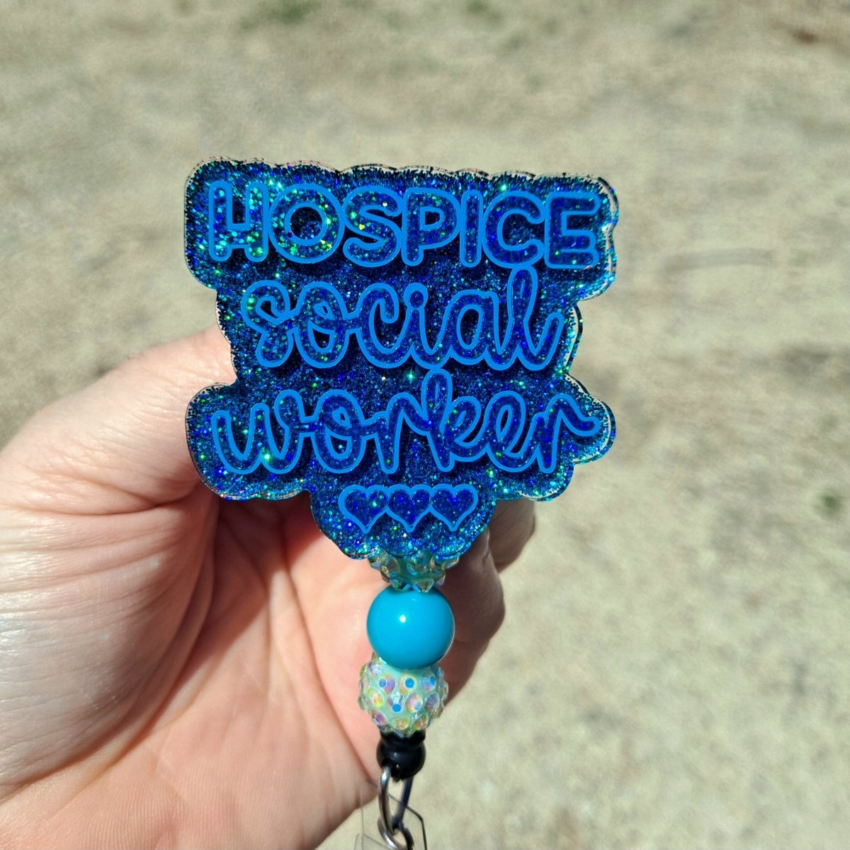 Hospice Social Worker Badge Reel - The Badge Boutique Co
