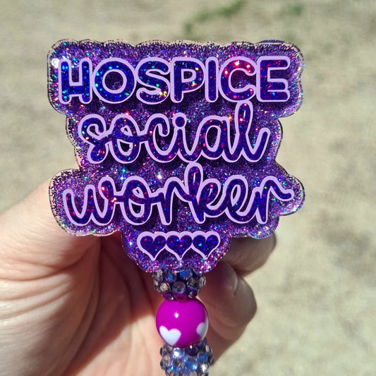 Hospice Social Worker Badge Reel