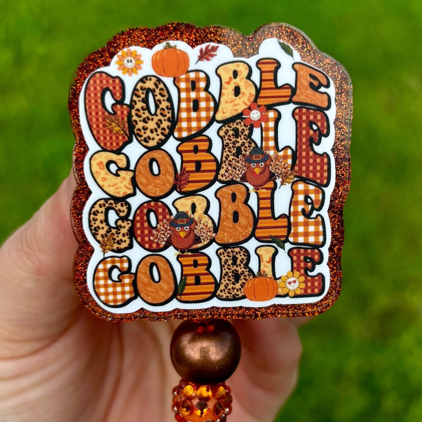 Thanksgiving Gobble Gobble Badge Reel