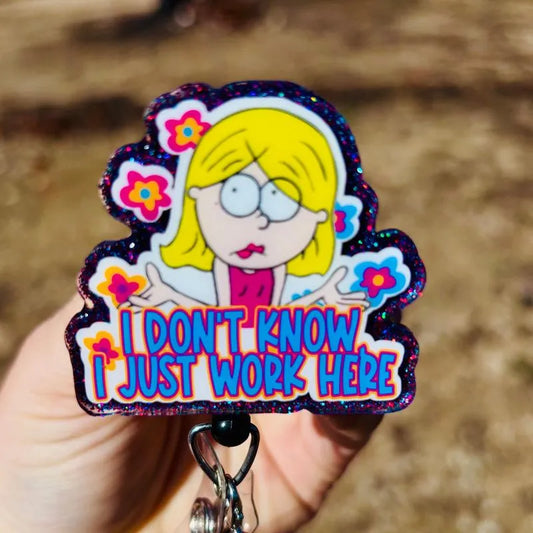 Lizzie McGuire I Don't Know I Just Work Here Badge Reel