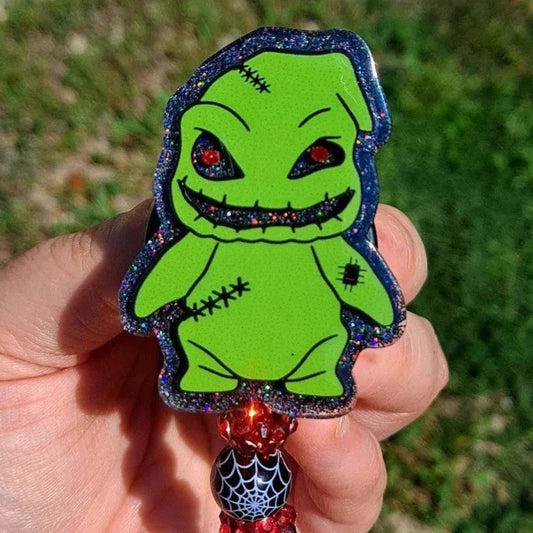 Nightmare before Christmas Oogie Boogie Badge Reel