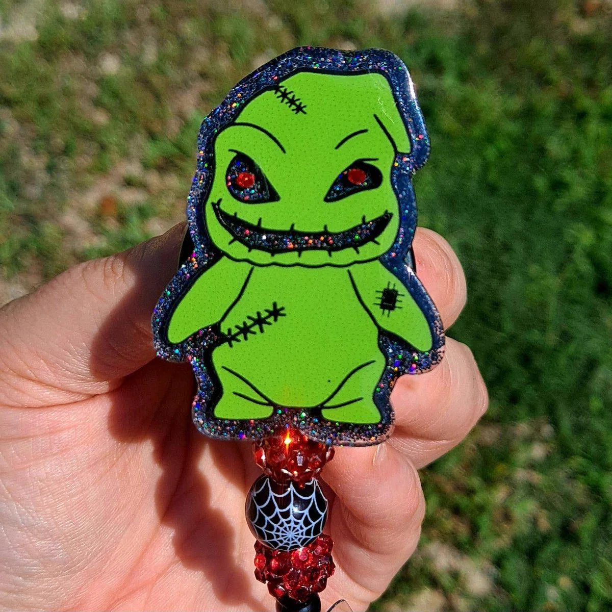 Nightmare before Christmas Oogie Boogie Badge Reel