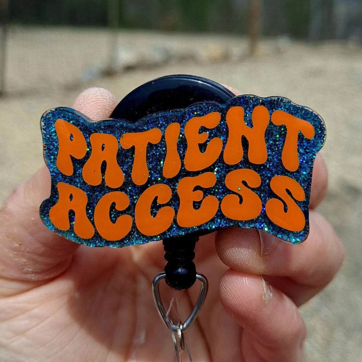 Patient Access Work Id Badge Reel Holder Clip.