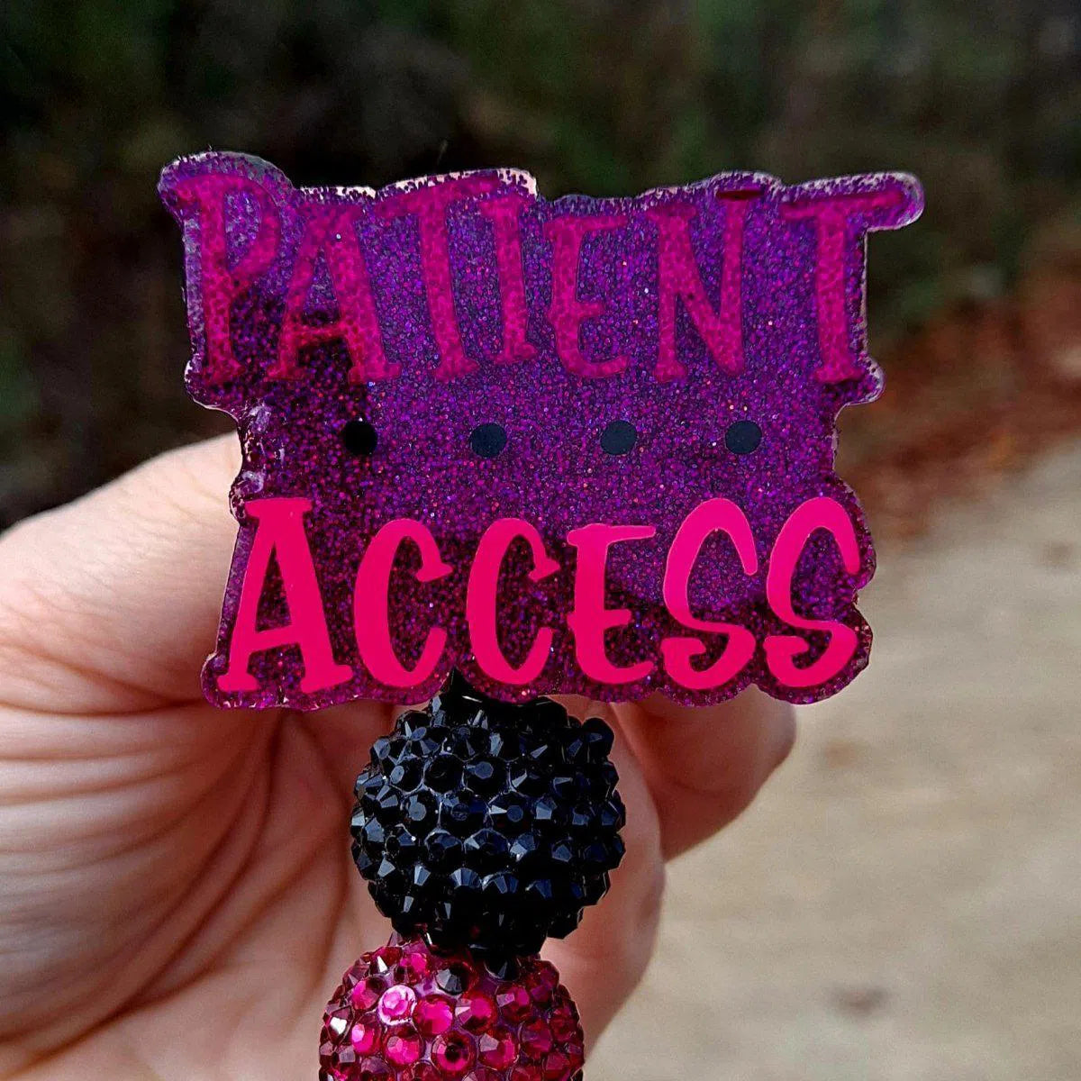 Patient Access Work Id Badge Reel Holder Clip.