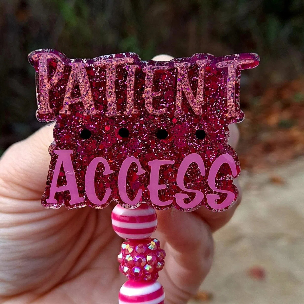 Patient Access Work Id Badge Reel Holder Clip.