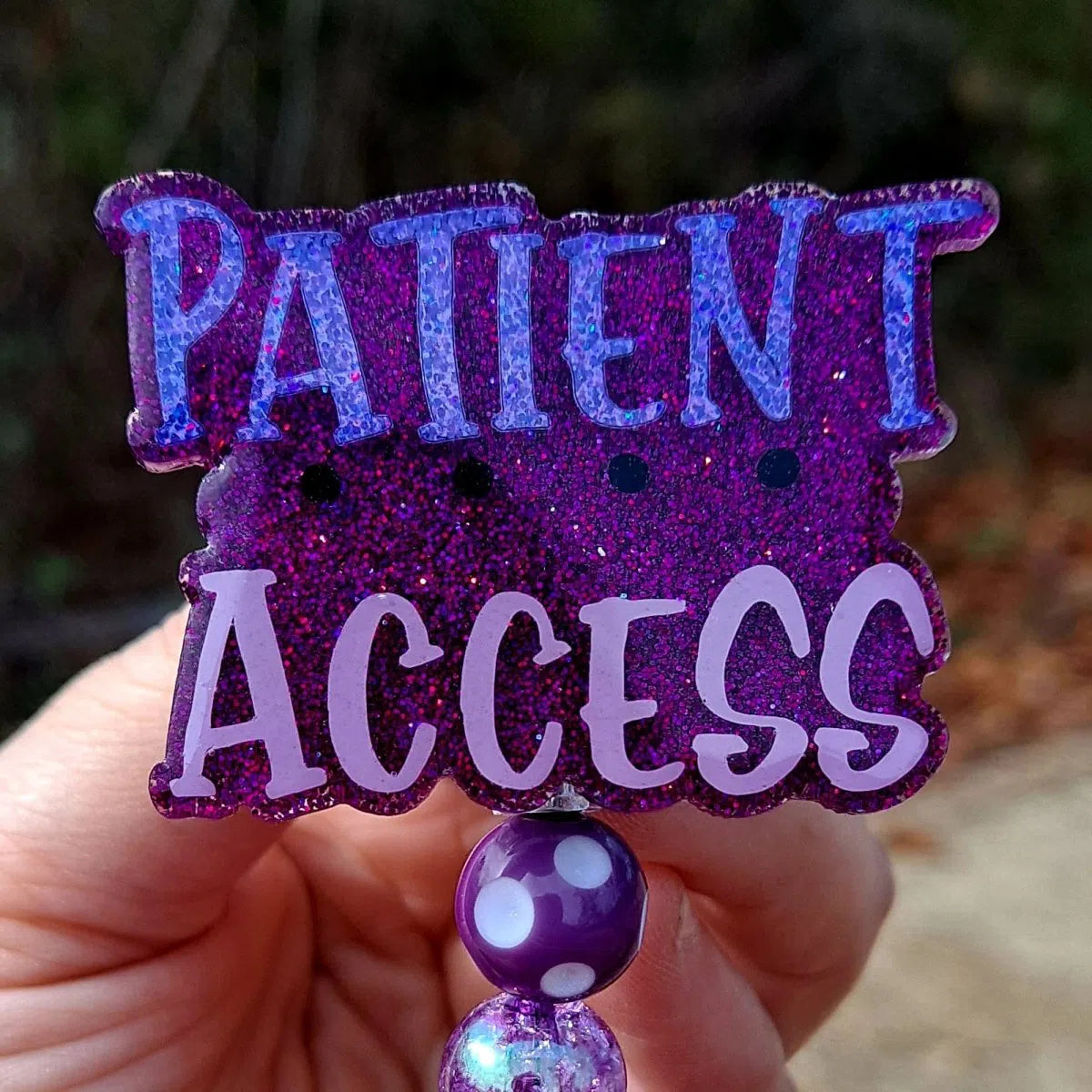 Patient Access Work Id Badge Reel Holder Clip.