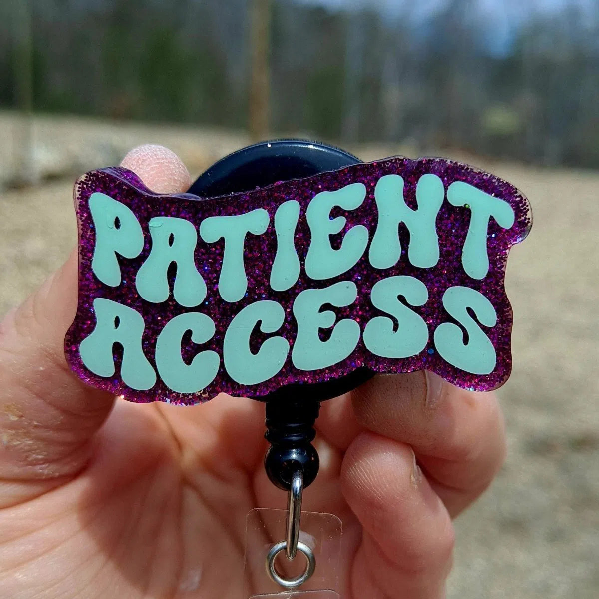 Patient Access Work Id Badge Reel Holder Clip.