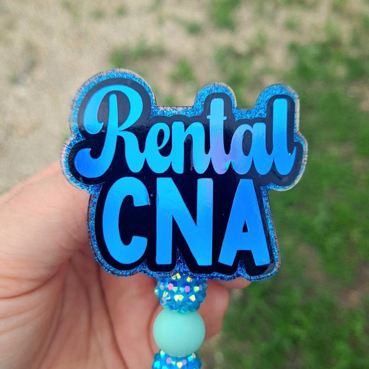 Rental CNA Work Id Badge Reel Holder Clip