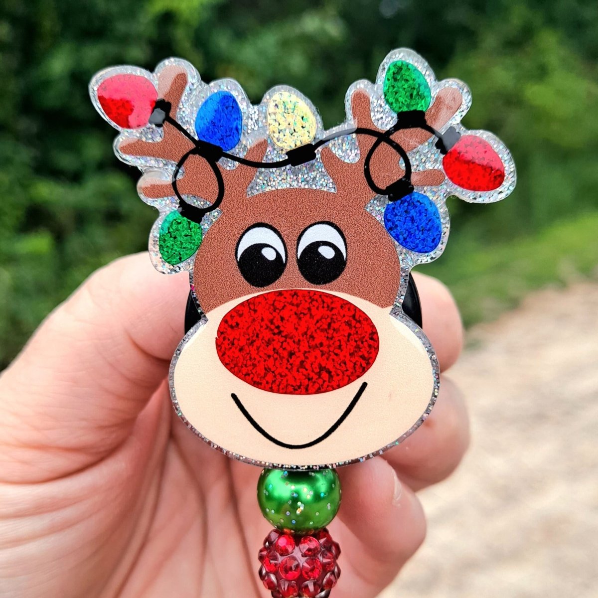 Rudolph the Red Nose Reindeer Badge Reel - The Badge Boutique Co