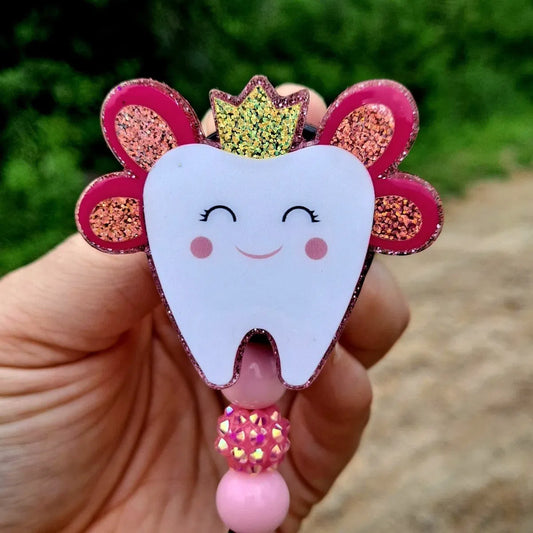 Tooth Fairy Badge Reel Holder Clip.