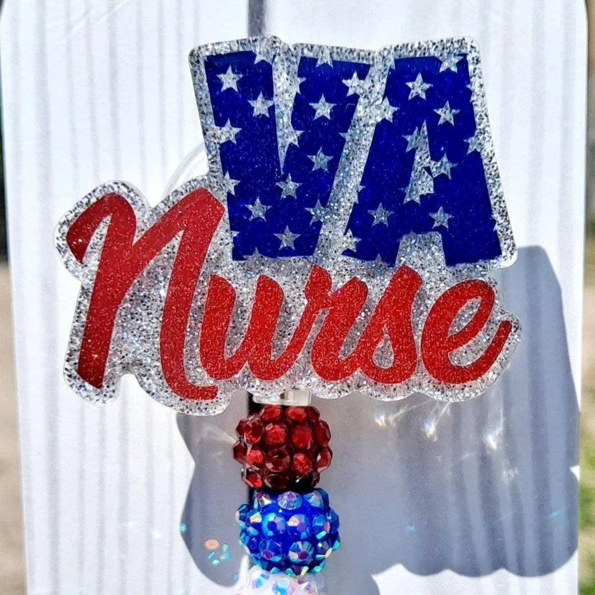 Veterans Administration Nurse Badge Reel Holder Clip.