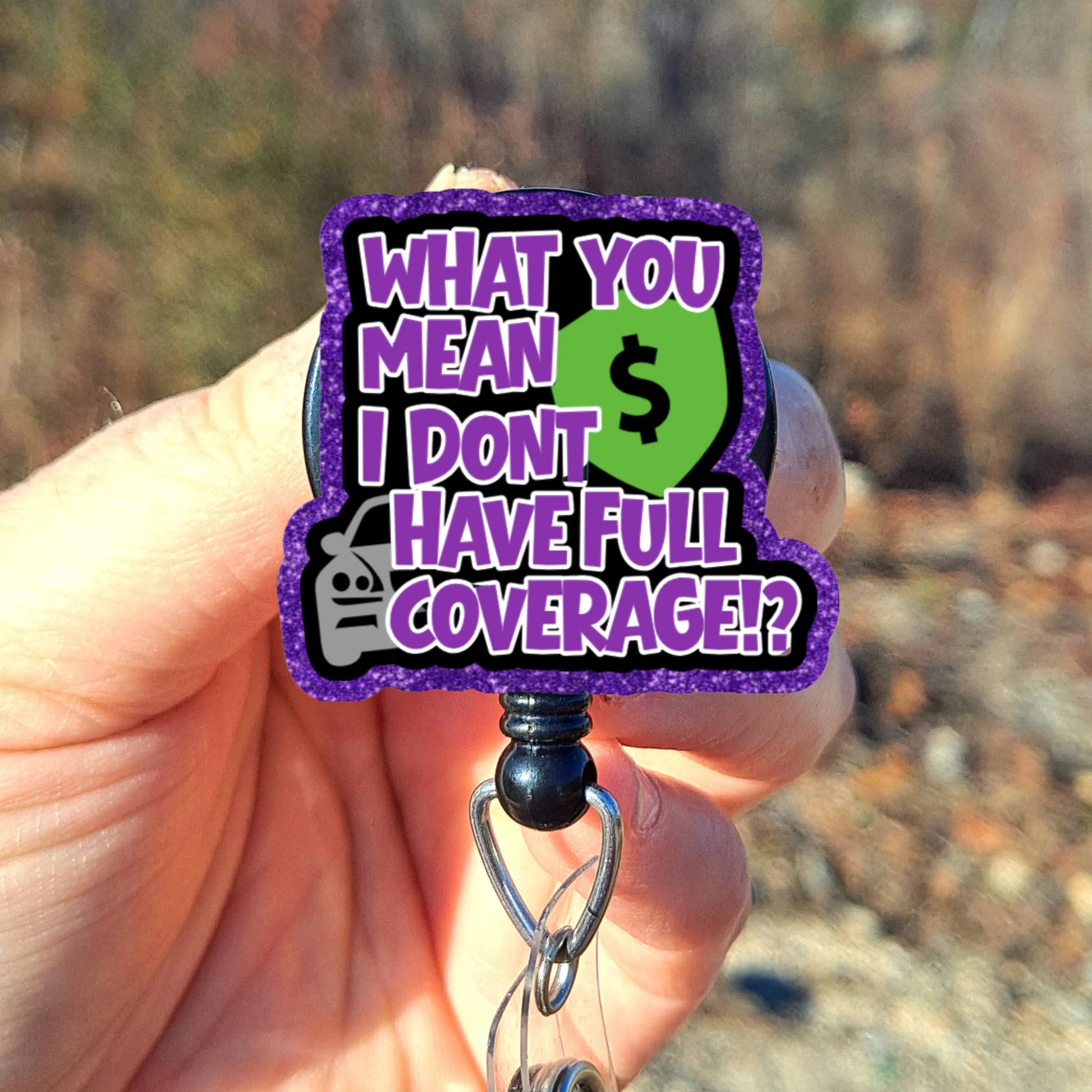 Funny Auto Claims Adjuster Badge Reel