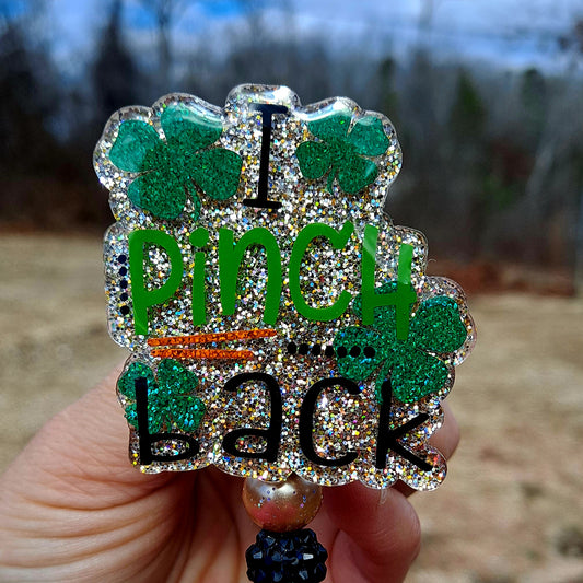 I Pinch Back St. Patrick's Badge Reel